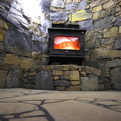 Kamenná platforma pod kamna